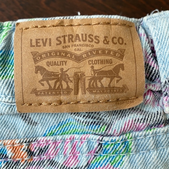Levi Strauss Denim Skirt - floral print - Picture 5 of 14